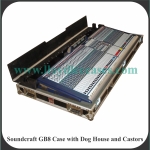 Soundcraft GB8 Case with Dog House and Castors